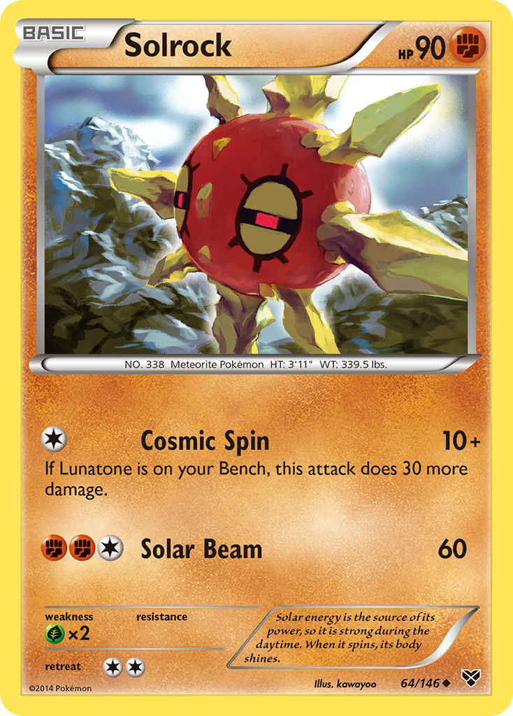 Solrock (64/146) [XY: Base Set] | The Gaming-Verse