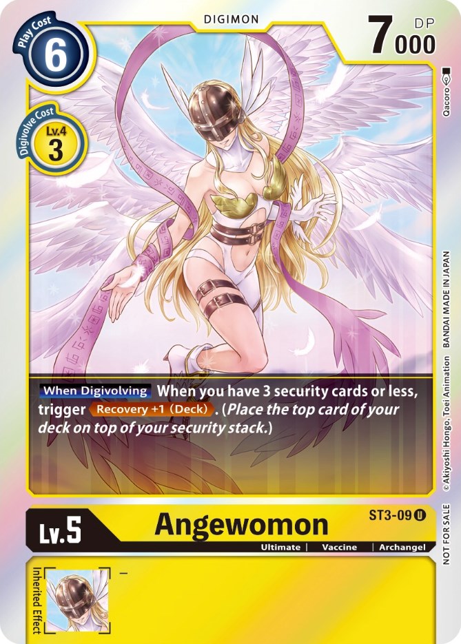 Angewomon [ST3-09] (Official Tournament Pack Vol. 6) [Starter Deck: Heaven's Yellow Promos] | The Gaming-Verse