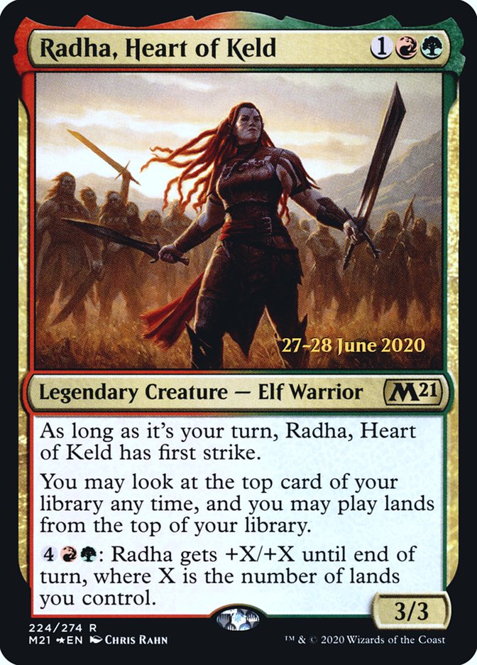 Radha, Heart of Keld  [Core Set 2021 Prerelease Promos] | The Gaming-Verse