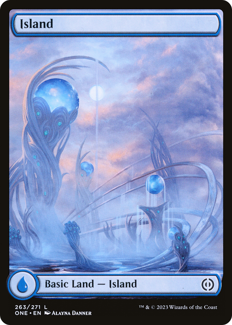Island (263) (Full-Art) [Phyrexia: All Will Be One] | The Gaming-Verse