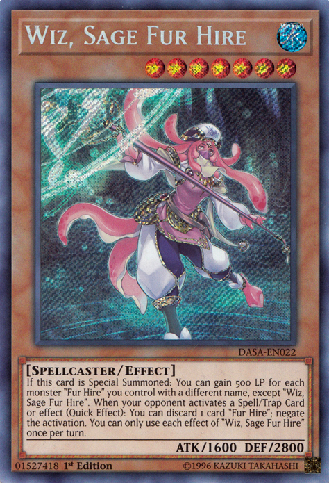 Wiz, Sage Fur Hire [DASA-EN022] Secret Rare | The Gaming-Verse