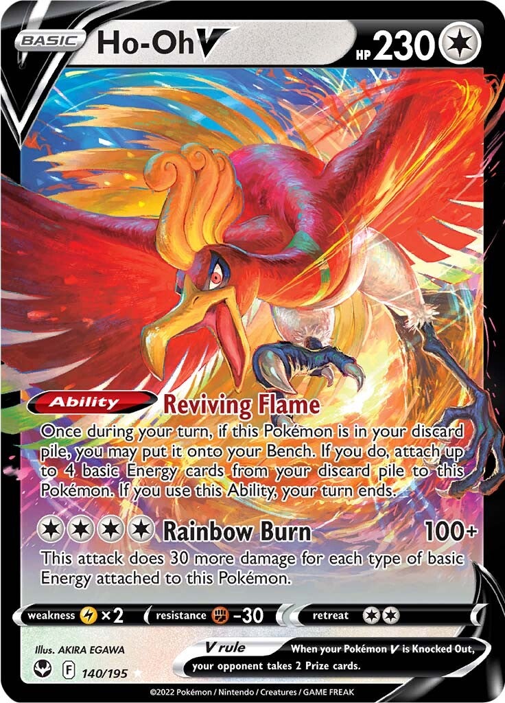 Ho-oh V (140/195) [Sword & Shield: Silver Tempest] | The Gaming-Verse