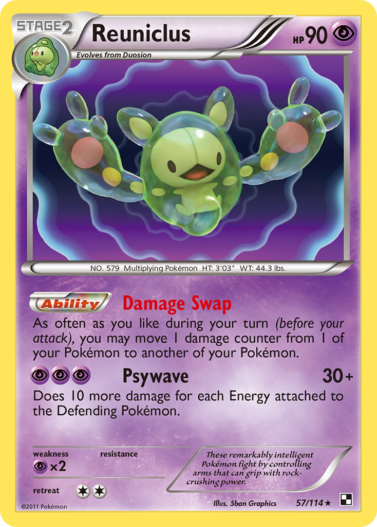 Reuniclus (57/114) [Black & White: Base Set] | The Gaming-Verse