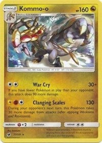 Kommo-o (77/111) (Cracked Ice Holo) (Theme Deck Exclusive) [Sun & Moon: Crimson Invasion] | The Gaming-Verse