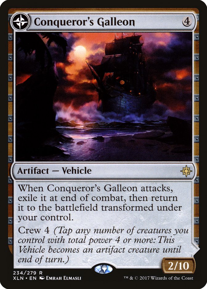 Conqueror's Galleon // Conqueror's Foothold [Ixalan] | The Gaming-Verse