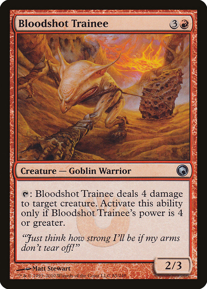 Bloodshot Trainee [Scars of Mirrodin] | The Gaming-Verse