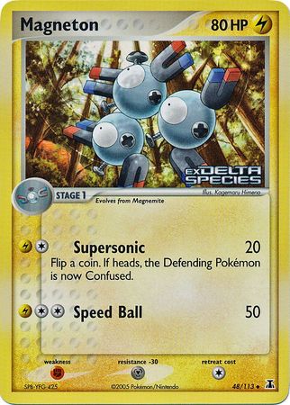 Magneton (48/113) (Stamped) [EX: Delta Species] | The Gaming-Verse