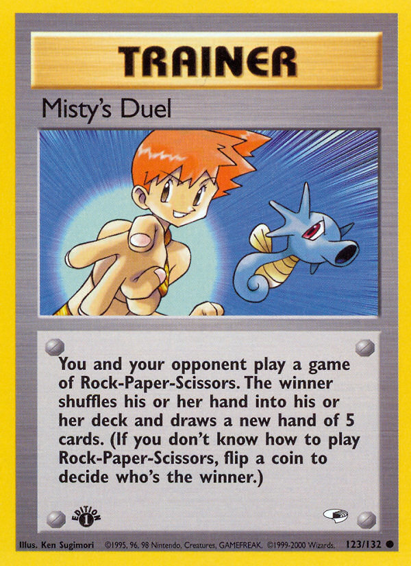 Misty's Duel (123/132) [Gym Heroes 1st Edition] | The Gaming-Verse