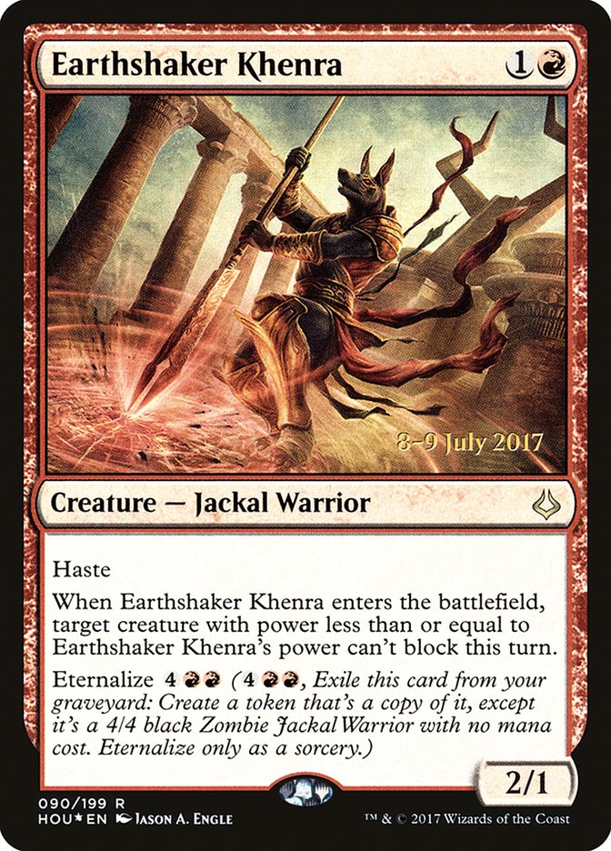 Earthshaker Khenra  [Hour of Devastation Prerelease Promos] | The Gaming-Verse