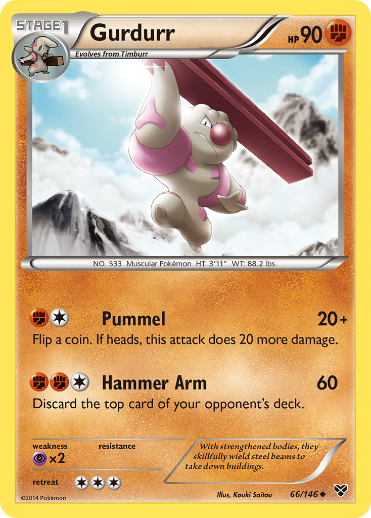 Gurdurr (66/146) [XY: Base Set] | The Gaming-Verse