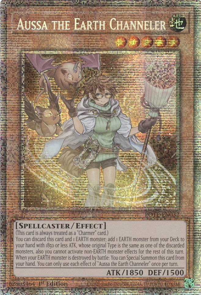 Aussa the Earth Channeler [POTE-EN032] Starlight Rare | The Gaming-Verse