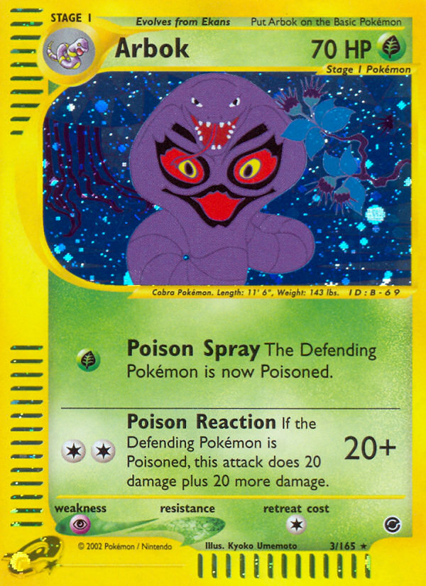 Arbok (3/165) [Expedition: Base Set] | The Gaming-Verse