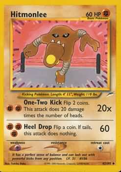 Hitmonlee (42/105) [Neo Destiny Unlimited] | The Gaming-Verse