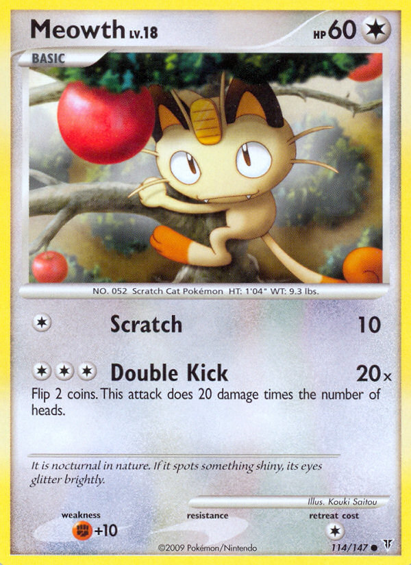 Meowth (114/147) [Platinum: Supreme Victors] | The Gaming-Verse