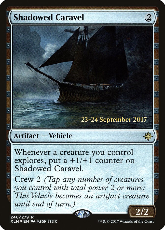 Shadowed Caravel  (Prerelease) [Ixalan Prerelease Promos] | The Gaming-Verse