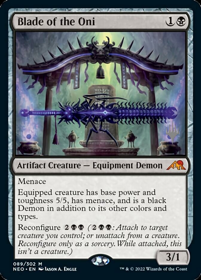 Blade of the Oni (Promo Pack) [Kamigawa: Neon Dynasty Promos] | The Gaming-Verse