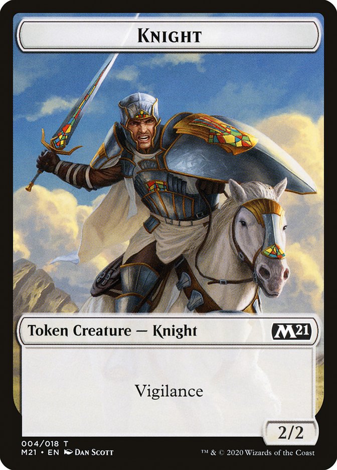 Knight Token [Core Set 2021] | The Gaming-Verse