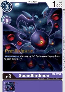 Soundbirdmon [BT4-078] [Great Legend Pre-Release Promos] | The Gaming-Verse