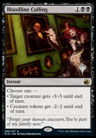 Bloodline Culling (Promo Pack) [Innistrad: Midnight Hunt Promos] | The Gaming-Verse