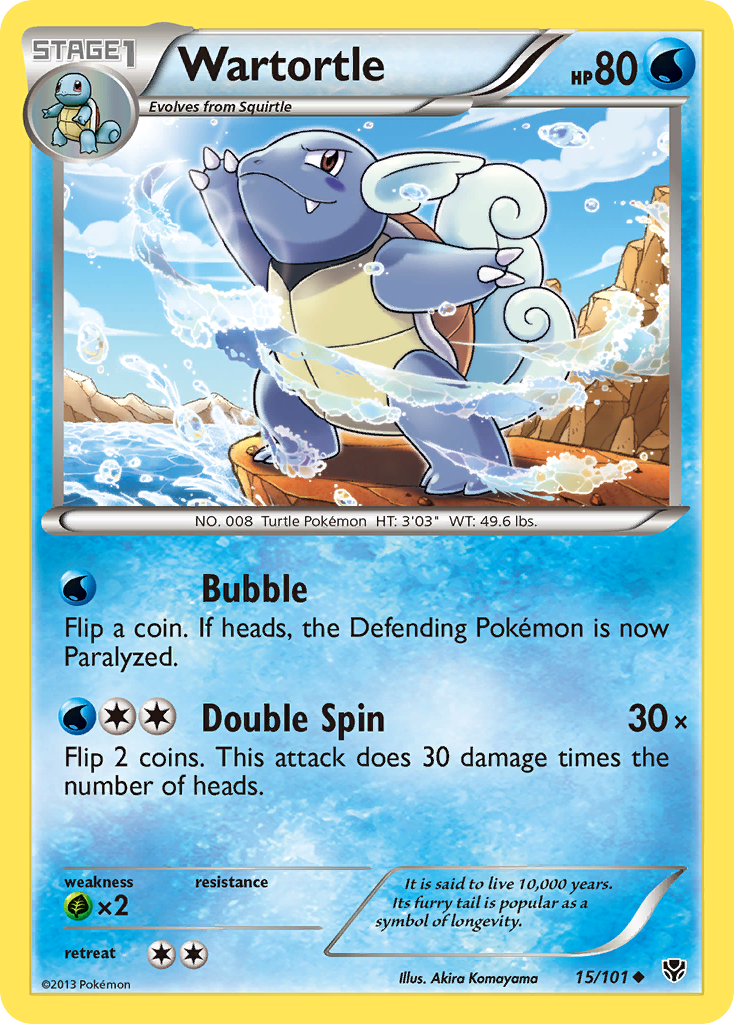 Wartortle (15/101) [Black & White: Plasma Blast] | The Gaming-Verse