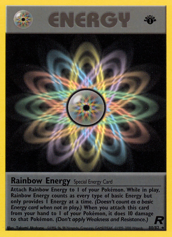 Rainbow Energy (80/82) [Team Rocket 1st Edition] | The Gaming-Verse