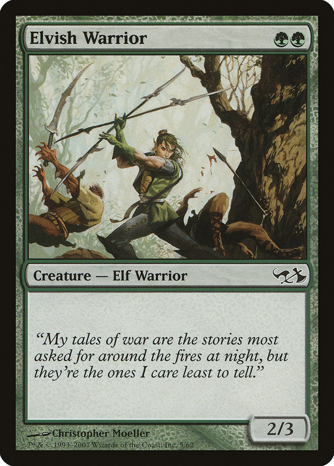 Elvish Warrior [Duel Decks: Elves vs. Goblins] | The Gaming-Verse