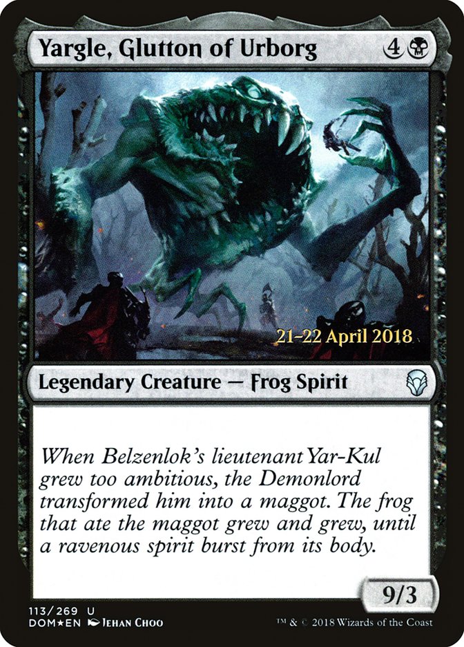 Yargle, Glutton of Urborg  [Dominaria Prerelease Promos] | The Gaming-Verse