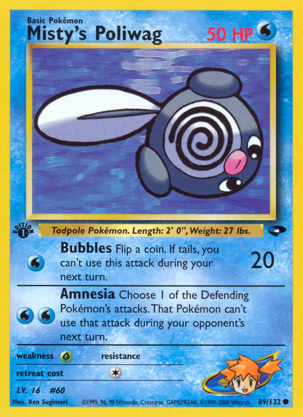 Misty's Poliwag (89/132) [Gym Challenge 1st Edition] | The Gaming-Verse