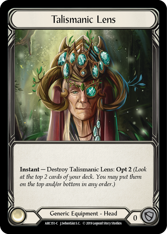 Talismanic Lens [ARC151-C] 1st Edition Normal | The Gaming-Verse