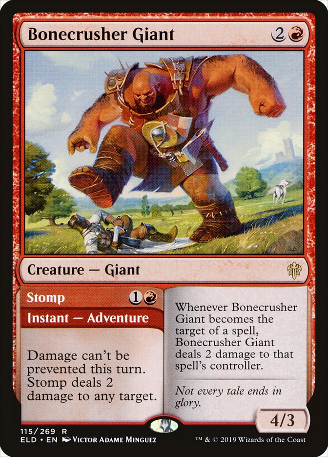 Bonecrusher Giant // Stomp [Throne of Eldraine] | The Gaming-Verse