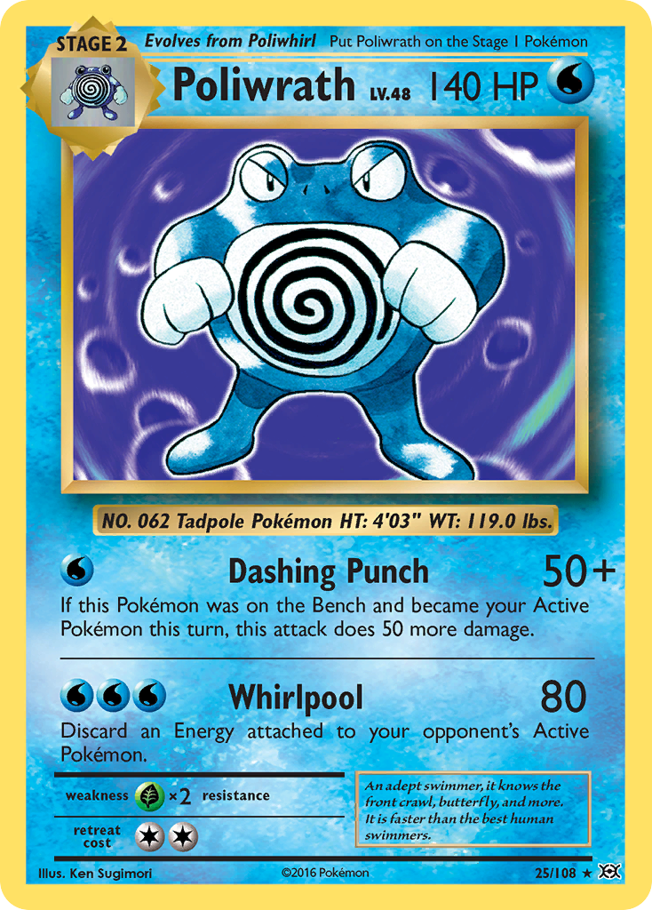 Poliwrath (25/108) [XY: Evolutions] | The Gaming-Verse