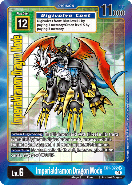 Imperialdramon Dragon Mode [EX1-022] (Alternate Art) [Classic Collection] | The Gaming-Verse