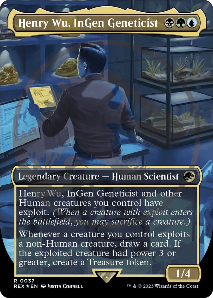 Henry Wu, InGen Geneticist Emblem (Borderless) [Jurassic World Collection Tokens] | The Gaming-Verse