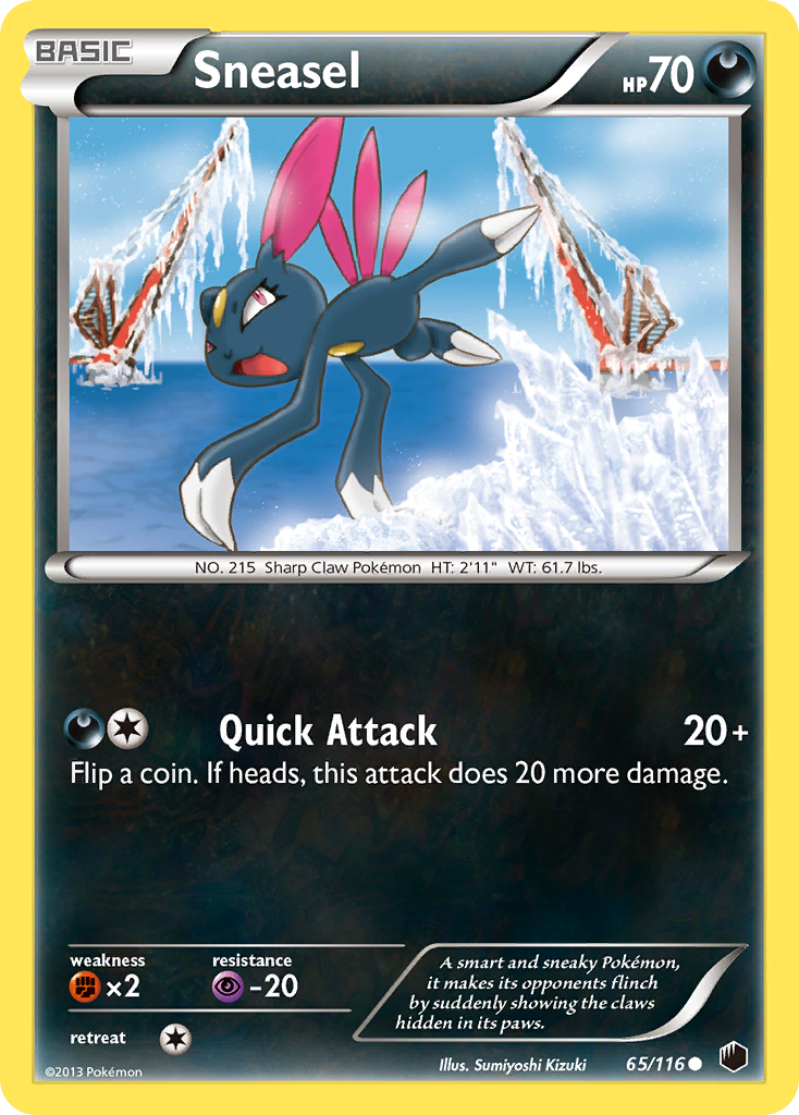 Sneasel (65/116) [Black & White: Plasma Freeze] | The Gaming-Verse