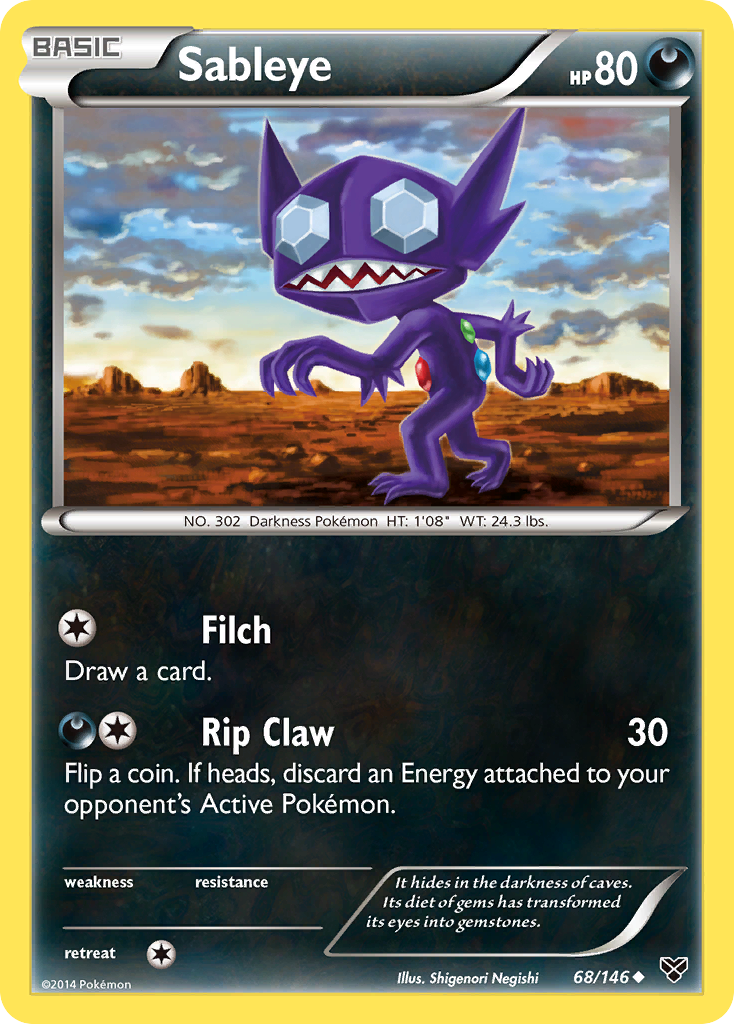 Sableye (68/146) [XY: Base Set] | The Gaming-Verse