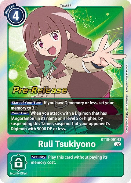 Ruli Tsukiyono [BT10-091] [Xros Encounter Pre-Release Cards] | The Gaming-Verse