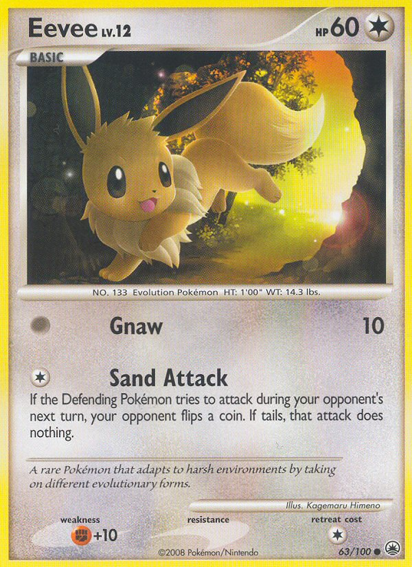 Eevee (63/100) [Diamond & Pearl: Majestic Dawn] | The Gaming-Verse