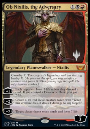 Ob Nixilis, the Adversary (Promo Pack) [Streets of New Capenna Promos] | The Gaming-Verse