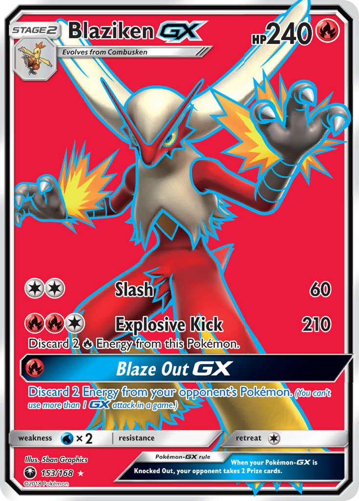 Blaziken GX (153/168) [Sun & Moon: Celestial Storm] | The Gaming-Verse