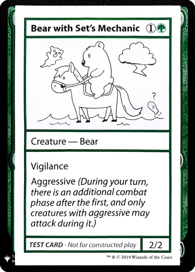 Bear with Set's Mechanic [Mystery Booster Playtest Cards] | The Gaming-Verse