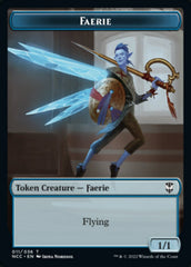 Faerie // Rogue Double-sided Token [Streets of New Capenna Commander Tokens] | The Gaming-Verse