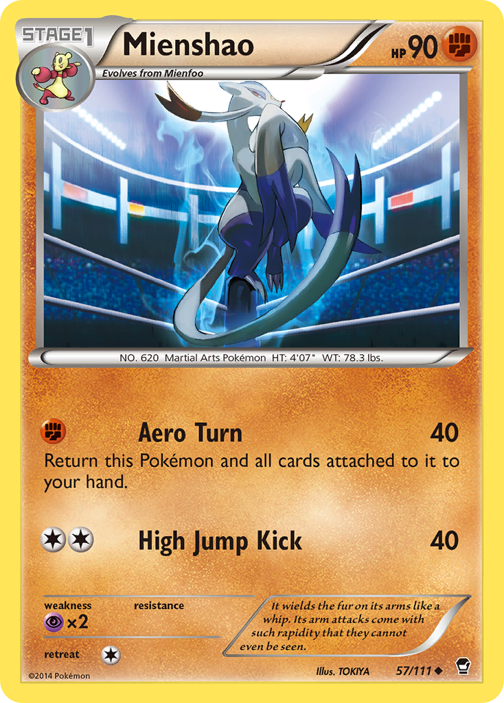 Mienshao (57/111) [XY: Furious Fists] | The Gaming-Verse