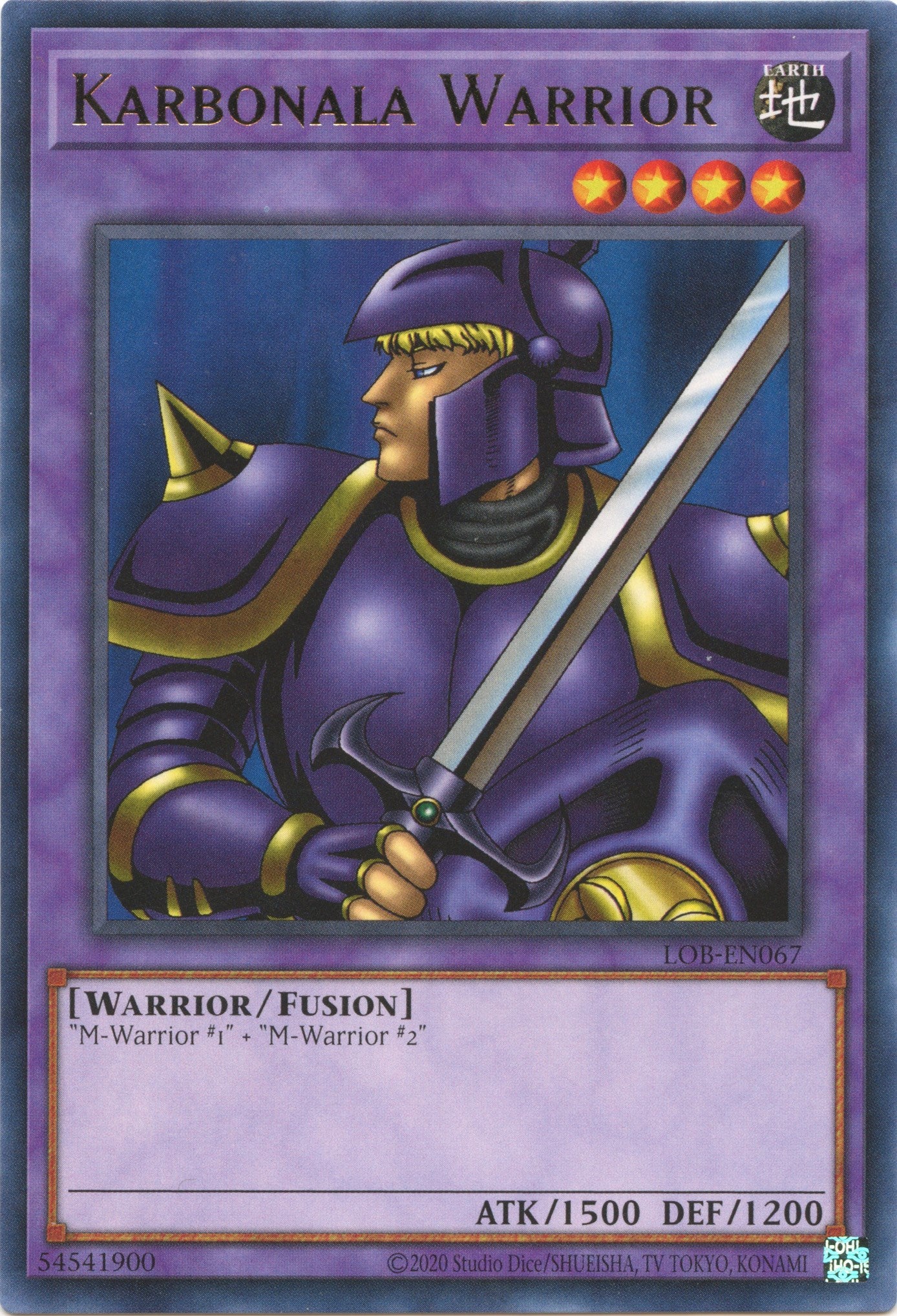 Karbonala Warrior (25th Anniversary) [LOB-EN067] Rare | The Gaming-Verse