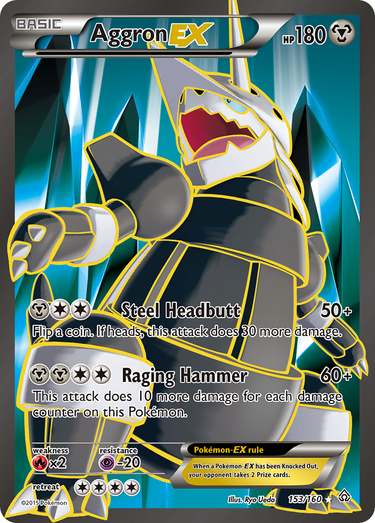 Aggron EX (153/160) [XY: Primal Clash] | The Gaming-Verse