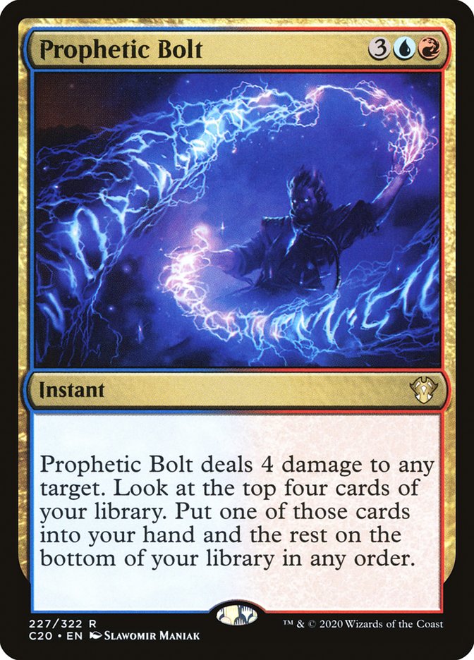 Prophetic Bolt [Commander 2020] | The Gaming-Verse