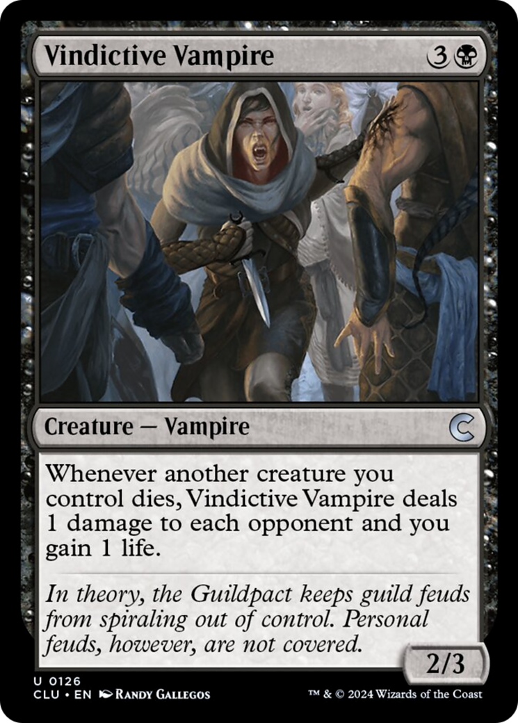 Vindictive Vampire [Ravnica: Clue Edition] | The Gaming-Verse