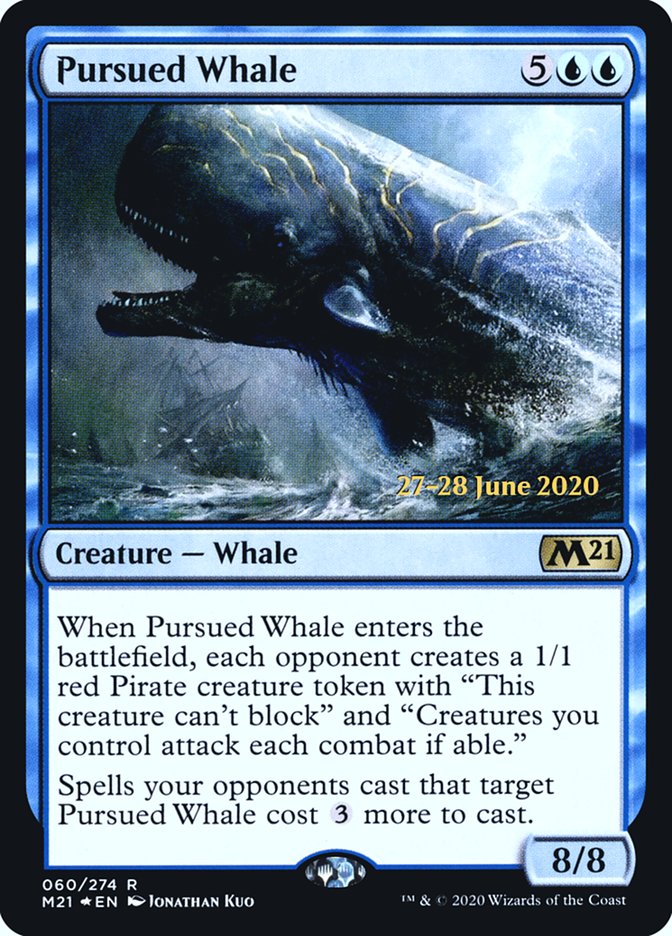 Pursued Whale  [Core Set 2021 Prerelease Promos] | The Gaming-Verse