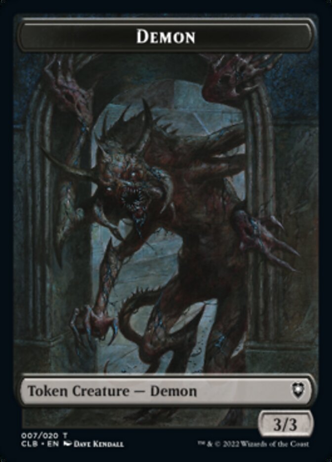 Treasure // Demon Double-sided Token [Commander Legends: Battle for Baldur's Gate Tokens] | The Gaming-Verse