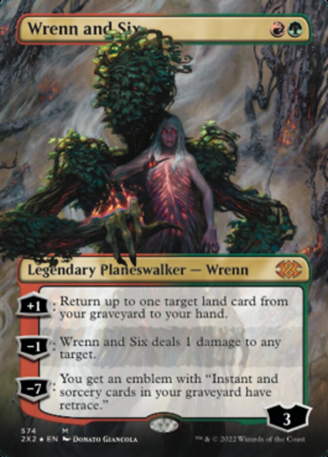 Wrenn and Six (Textured Foil) [Double Masters 2022] | The Gaming-Verse