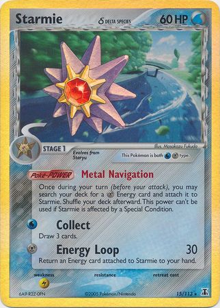 Starmie (15/113) (Delta Species) (Stamped) [EX: Delta Species] | The Gaming-Verse